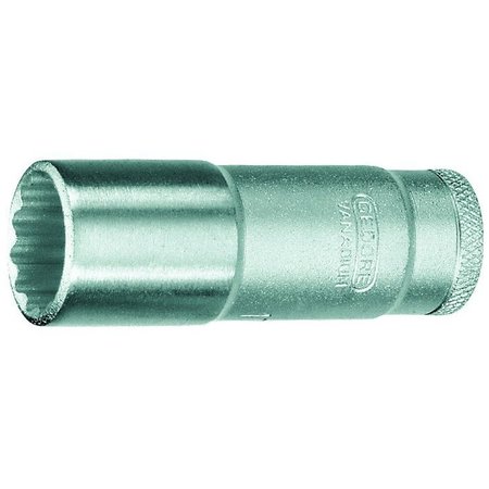 GEDORE 3/8" Square Drive, 10mm Metric Socket, 12 Points D 30 L 10